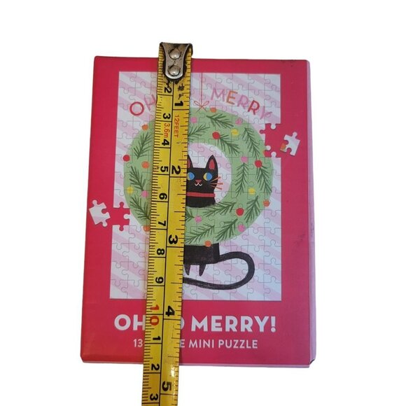 Mini Cat Puzzle Wreath Christmas Holidays Oh So Merry 130 Pieces New in‎ Box - Picture 5 of 6